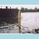 Pegel zum Niedrigwasser in Eltville am 29.09.2003